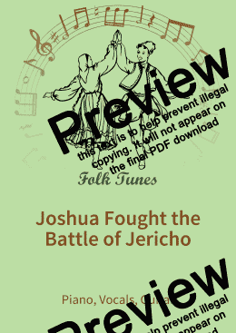 page one of Joshua Fought the Battle of Jericho