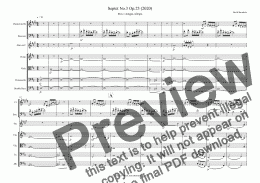 page one of Septet No.3 Op.23 (2020) for Wind and Strings