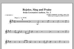 page one of Rejoice, Sing And Praise - C Trumpet 2 (Choir Instrumental Pak)