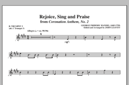 page one of Rejoice, Sing And Praise - Bb Trumpet 3 (alt. C Tpt. 3) (Choir Instrumental Pak)