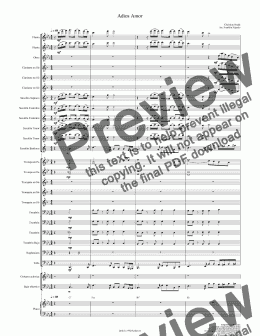 page one of Adios Amor Score & Parts