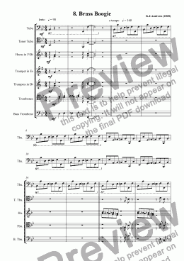 page one of Suite for Tuba: 8. Brass Boogie