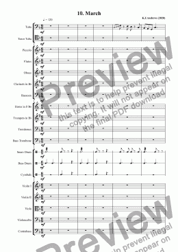 page one of Suite for Tuba: 10. March