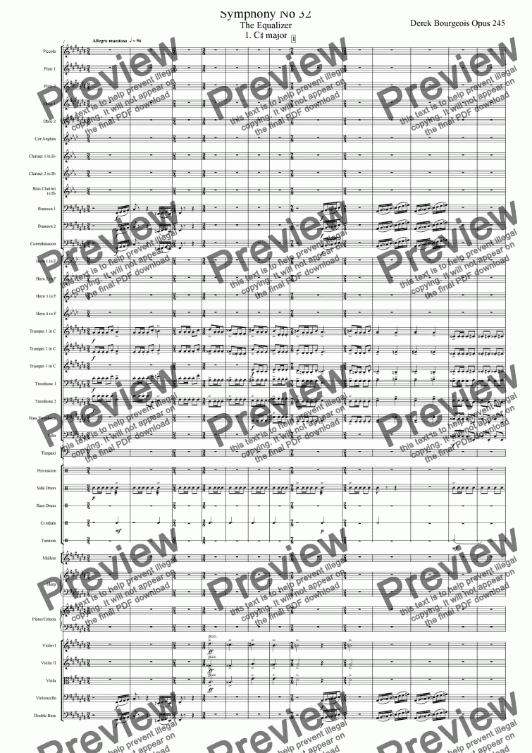 Symphony No 32 1st Movement - Download Sheet Music Pdf File