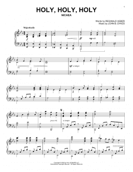 page one of Holy, Holy, Holy (Piano Solo)