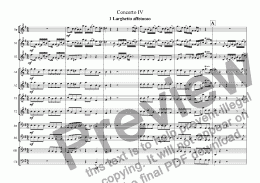page one of Handel Concerto Grosso Op6 no 4