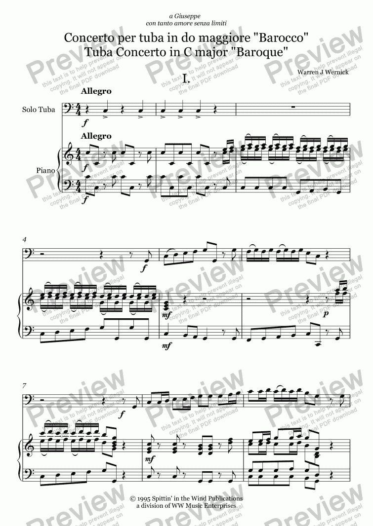 carnival of venice tuba solo pdf