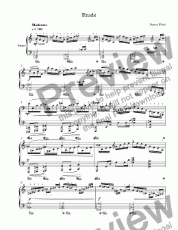 page one of Etude in C Major