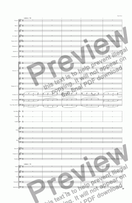 page one of Triple Concerto for French Horn, Trumpet, Trombone. 1st Movement 