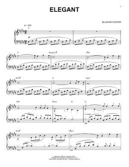 page one of Elegant (Piano Solo)