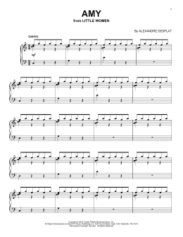 page one of Amy (from the Motion Picture Little Women) (Piano Solo)