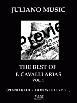 page one of THE BEST OF FRANCESCO CAVALLI ARIAS - VOL.1 (PIANO REDUCTION WITH )