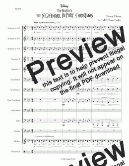 page one of NightmareBE+-+Score+&+Parts