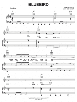 page one of Bluebird (Piano, Vocal & Guitar Chords (Right-Hand Melody))