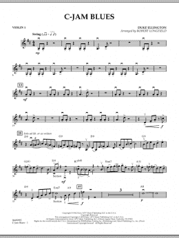page one of C-Jam Blues - Violin 1 (Orchestra)