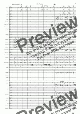 page one of Symphony No 32 26th movement