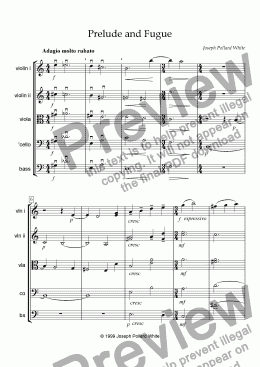 page one of Prelude and Fugue