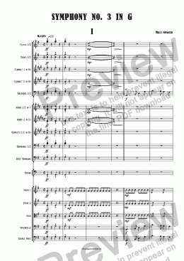 page one of Symphony No. 3 in G  Op.16