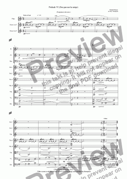 page one of Piano Preludes Book 1: 6. De pas sur la neige (Footprints in the snow)