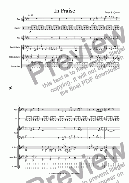 page one of In Praise