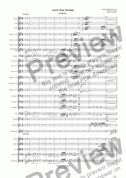 page one of Into The Storm - Orchestra 