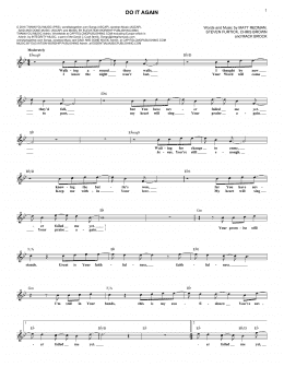 page one of Do It Again (Lead Sheet / Fake Book)