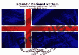 page one of Icelandic National Anthem for String Orchestra - "Lofsöngur"  (World National Anthem Series) 