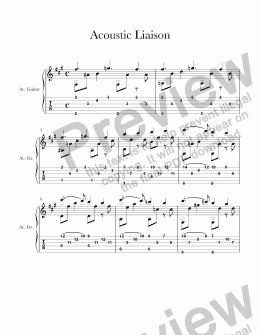 page one of  Acoustic Liaison ( guitar  )