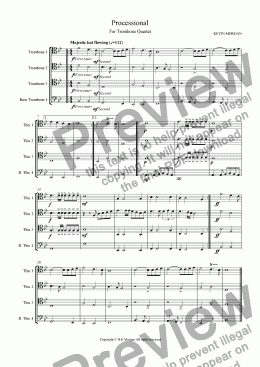 page one of Processional (Quartet)