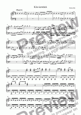 page one of Klavierst�ck II