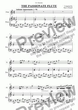page one of The Passionate Flute