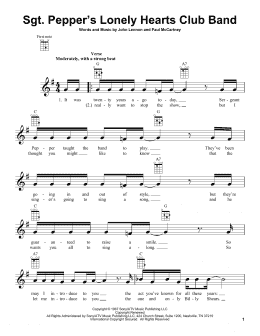 page one of Sgt. Pepper's Lonely Hearts Club Band (Ukulele)