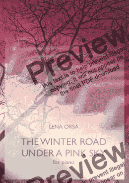 page one of Winter Road under a Pink Sky