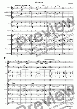 page one of An English Requiem - Lacrymosa