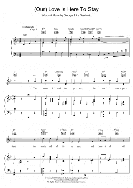 page one of Love Is Here To Stay (Piano, Vocal & Guitar Chords)