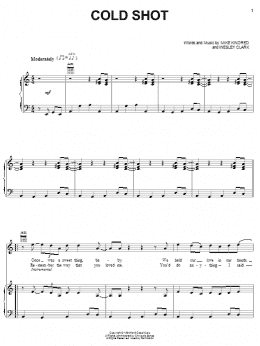 page one of Cold Shot (Piano, Vocal & Guitar Chords (Right-Hand Melody))