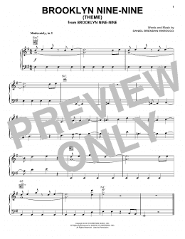 page one of Brooklyn Nine-Nine (Theme) (Piano Solo)