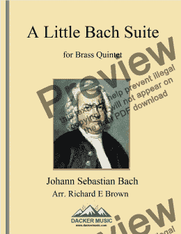 page one of A Little Bach Suite