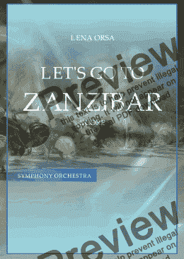 page one of Let's Go to Zanzibar