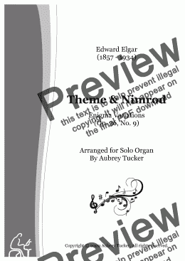 page one of Organ: Theme & Nimrod (Enigma Variations Op. 36, No. 9) - Edward Elgar