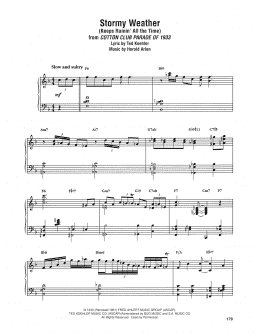 page one of Stormy Weather (Keeps Rainin' All The Time) (Keyboard Transcription)