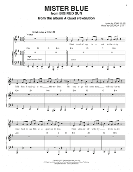 page one of Mister Blue (Piano & Vocal)