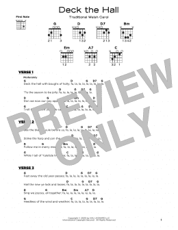 page one of Deck The Hall (Really Easy Guitar)