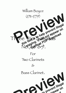 page one of Three Trio Sonatas No.7,8 & 9