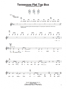 page one of Tennessee Flat Top Box (Easy Guitar)