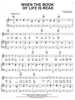 page one of When The Book Of Life Is Read (Piano, Vocal & Guitar Chords (Right-Hand Melody))