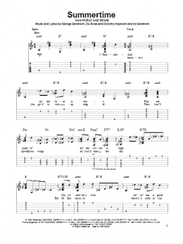 page one of Summertime (Solo Guitar)