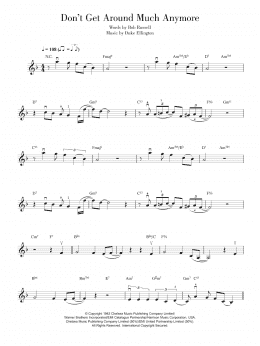 page one of Don't Get Around Much Anymore (Violin Solo)