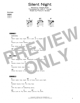 page one of Silent Night (Really Easy Guitar)