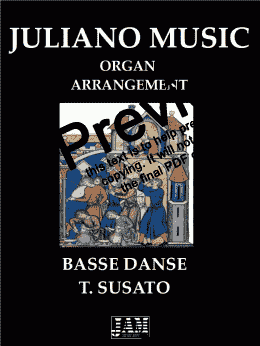 page one of BASSE DANSE (EASY ORGAN ARRANGEMENT) -T. SUSATO